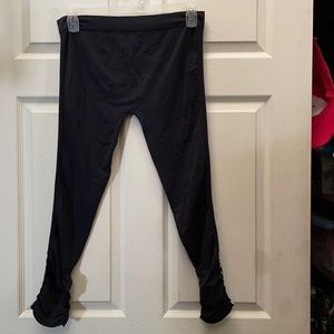 EUC Soho Lady Black Tights with Bejeweled Ankles, Plus Size 28” inseam